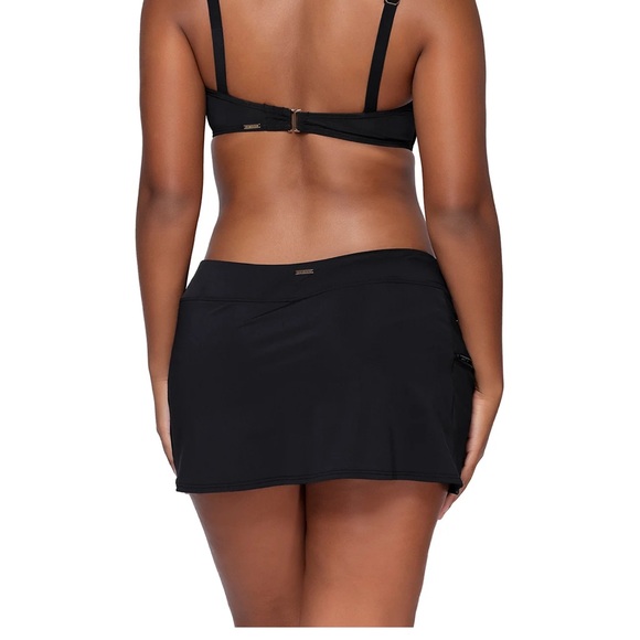 NWT Black Sunsets Sporty Swim Skirt Size Small - Picture 1 of 12